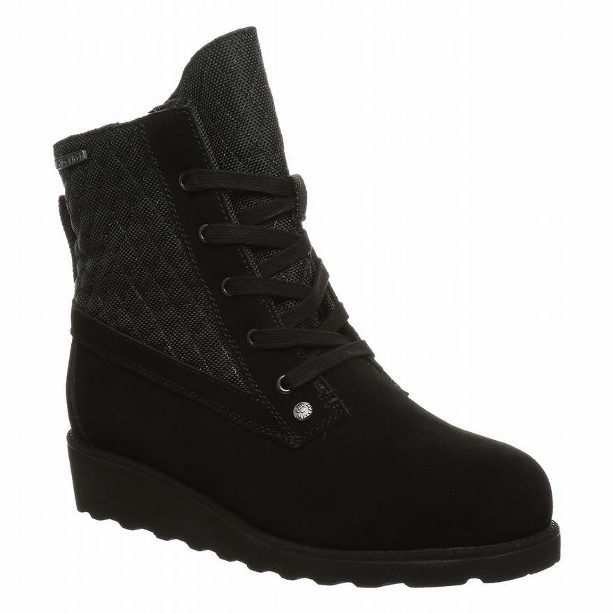 Bearpaw Harmony Ankle Boots UK - Women's Boots Black ||ZRDKMI-139||